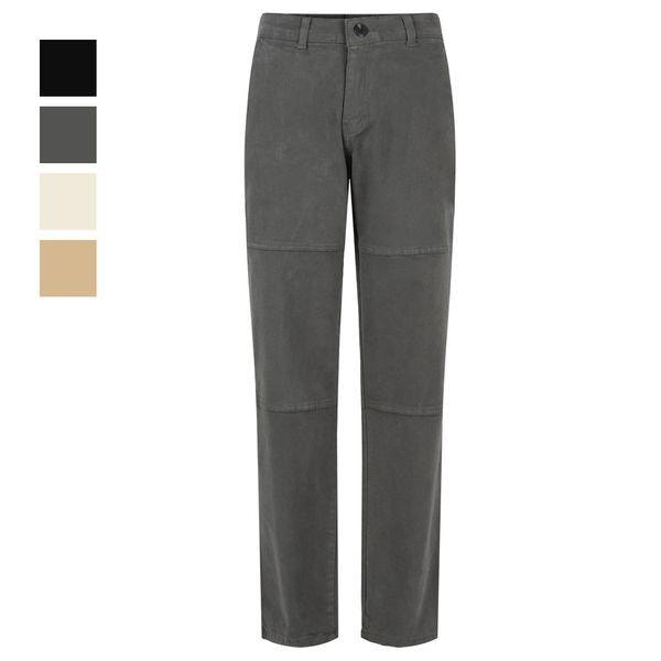 メンズ 縫い合わせ 弱起毛 バンディング ストレートフィット スパンデックス コットンパンツ NE PTK Q029 チャコール_P409227053