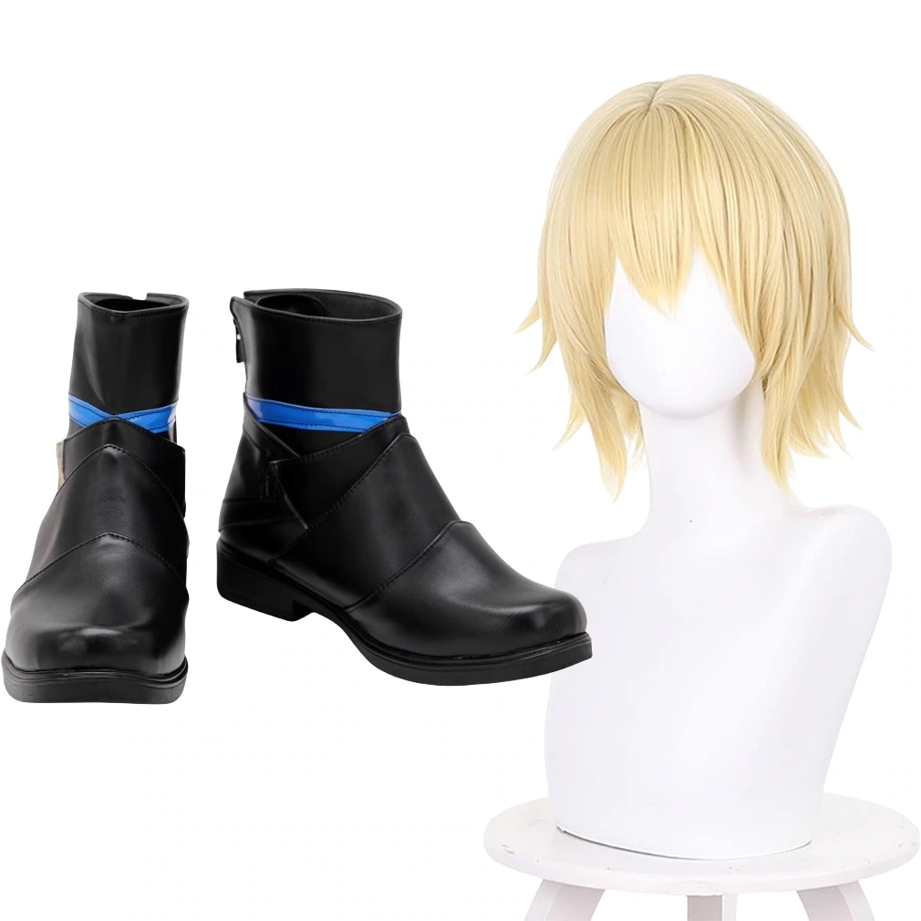 コスプレ靴 ダインスレイブ ウィッグ付き げんしん 原神 靴 ブーツ 下駄 シューズ 長靴 コスプレ クリスマス ハロウィン