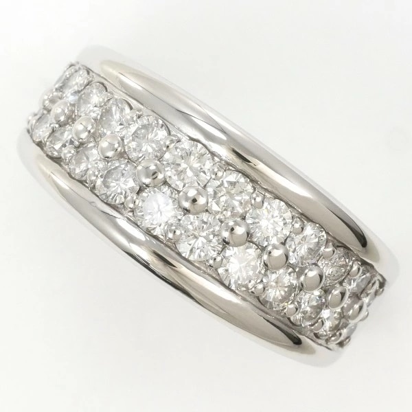 PT900 プラチナ リング 指輪 15号 ダイヤ 1.12 カード鑑別書 ジュエリー 中古