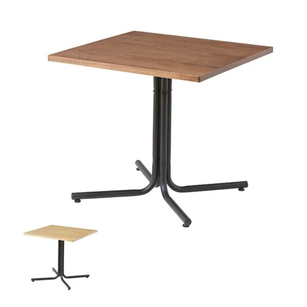 カフェテーブル スクエア スチール脚 ダリオ 75cm角