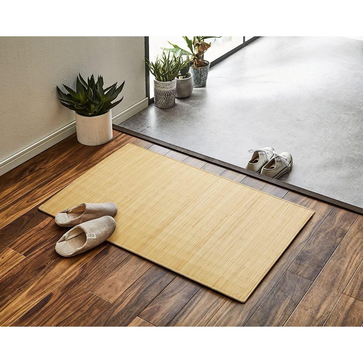 【I】【代引不可】イケヒコ 籐製マット ジャワ 約60×90cm 5201910 天然ラタン 籐むしろ 玄関マット【北海道・沖縄・離島不可】
