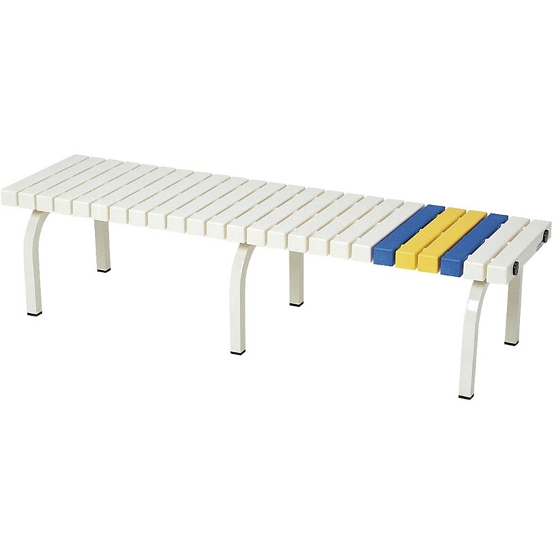 (代引き・個人宅・北海道・沖縄への配送不可)三和体育 ホ-ムベンチ180 シロ ベッ 学校機器 器具 (s8392)