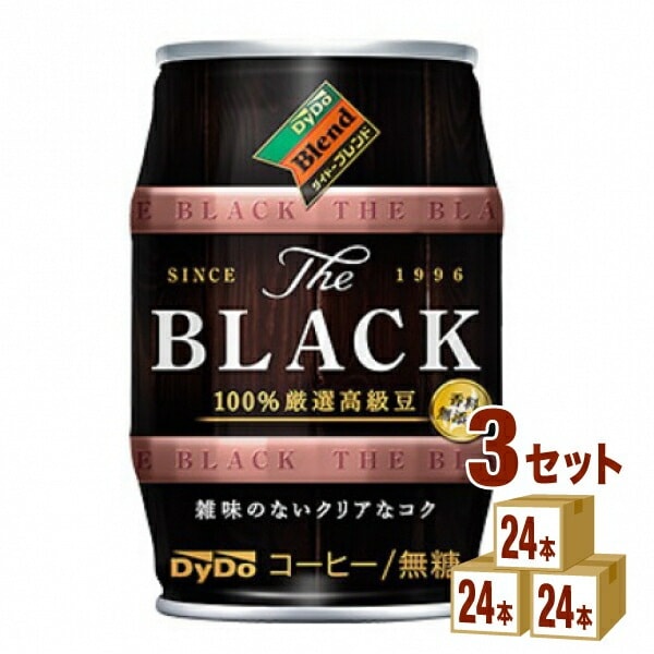 ダイドードリンコ ダイドーブレンド ザ ブラック 185ml 3ケース (72本)