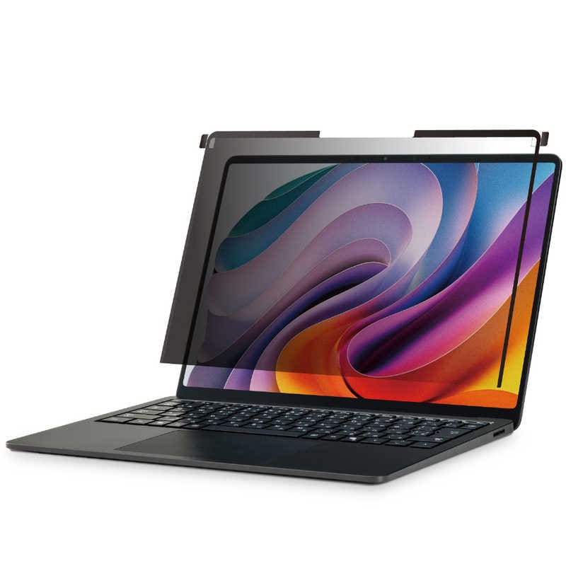 エレコム　ELECOM　Surface Laptop 76 のぞき見防止フィルタ ナノサクション ブルーライトカット 13.8インチ　EF-MSL7SPFNSK