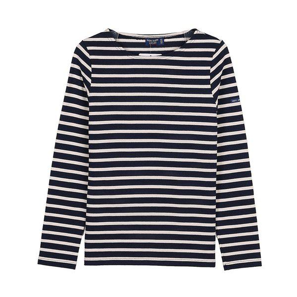 [セントジェームス] SS26 女性 メリダム ツー Tシャツ MERIDAME II MARINE ECRU