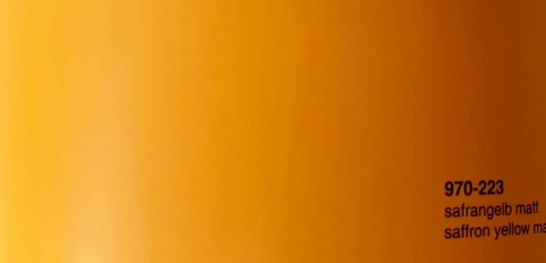【人気急上昇】 オラフォル カーラッピングシート 販売 ORACAL970MRA(マット） saffron yell パーツ