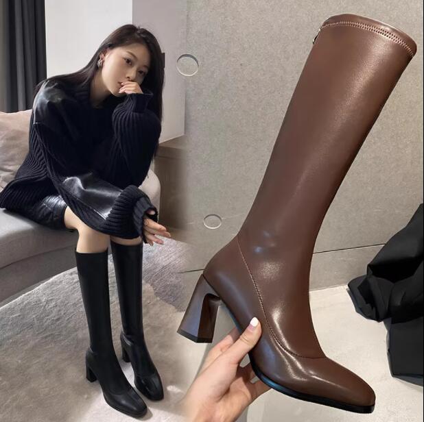 レディースブーツエンジニアブーツジョッキーブーツ大きいサイズ22cm26.5cm長靴合皮ロングブーツサイドゴアロング丈