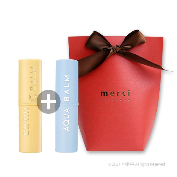 ギフトラッピング (+ショッピングバッグ) エクスティンCバーム+UVアクアバーム 歌姫 プチサンケア