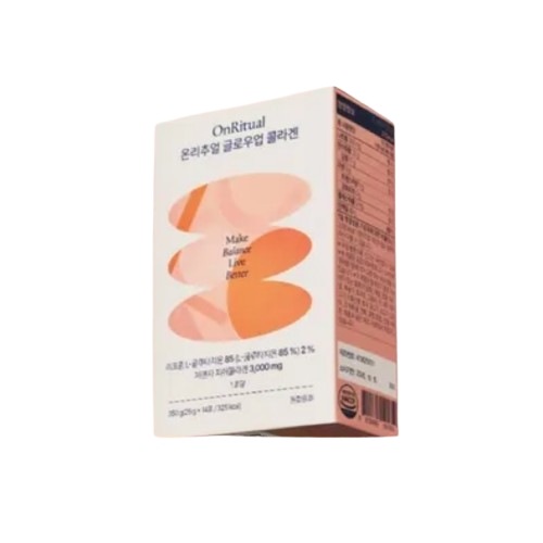 オンリチュアル グローアップ コラーゲンスティック 14袋入り - ペプチド3000mg + グルタチオン500mg配合で肌の輝きを