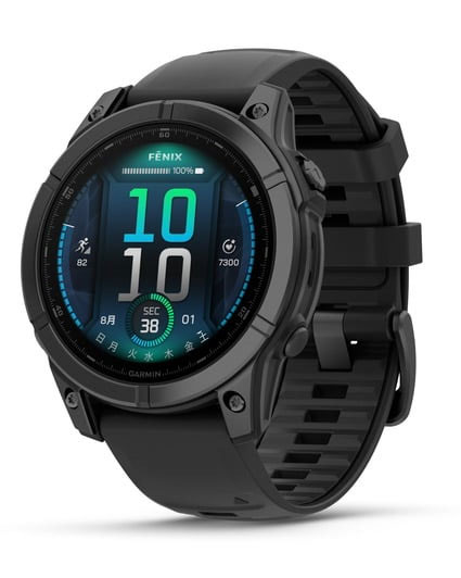 ガーミン fenix E 47mm Slate Gray Steel / Black　【Suica対応】スマートウォッチ 010-03025-12