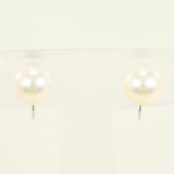 K14 14金 WG ホワイトゴールド イヤリング パール 約2.2g ジュエリー 中古