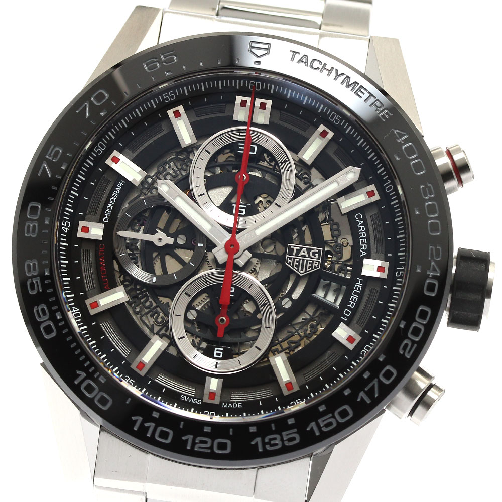 タグホイヤー TAG HEUER CAR2A1W-0 カレラ デイト クロノグラフ 自動巻き メンズ 良品 _885037【中古】