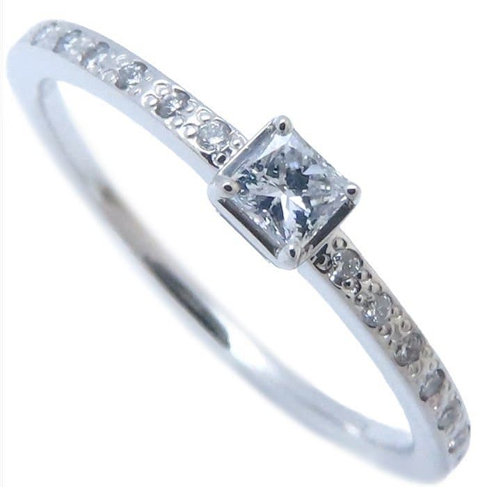 ダイヤモンド リング 指輪 ダイヤモンド0.16ct 13号 Pt950プラチナ レディース/294495【中古】