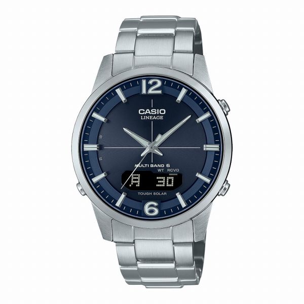取寄品 正規品 CASIO腕時計 カシオ LINEAGE リニエージ アナデジ表示 アナログ&デジタル ソーラー 丸形 LCW-M170D-2AJF 人気モデル メンズ腕時計
