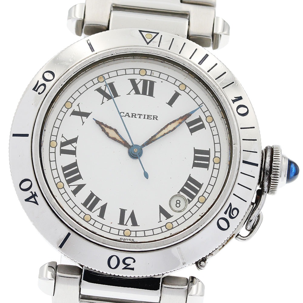 カルティエ CARTIER W31005H3 パシャ38ｍｍ 初期モデル ローマインデックス デイト 自動巻き メンズ _939721【中古】