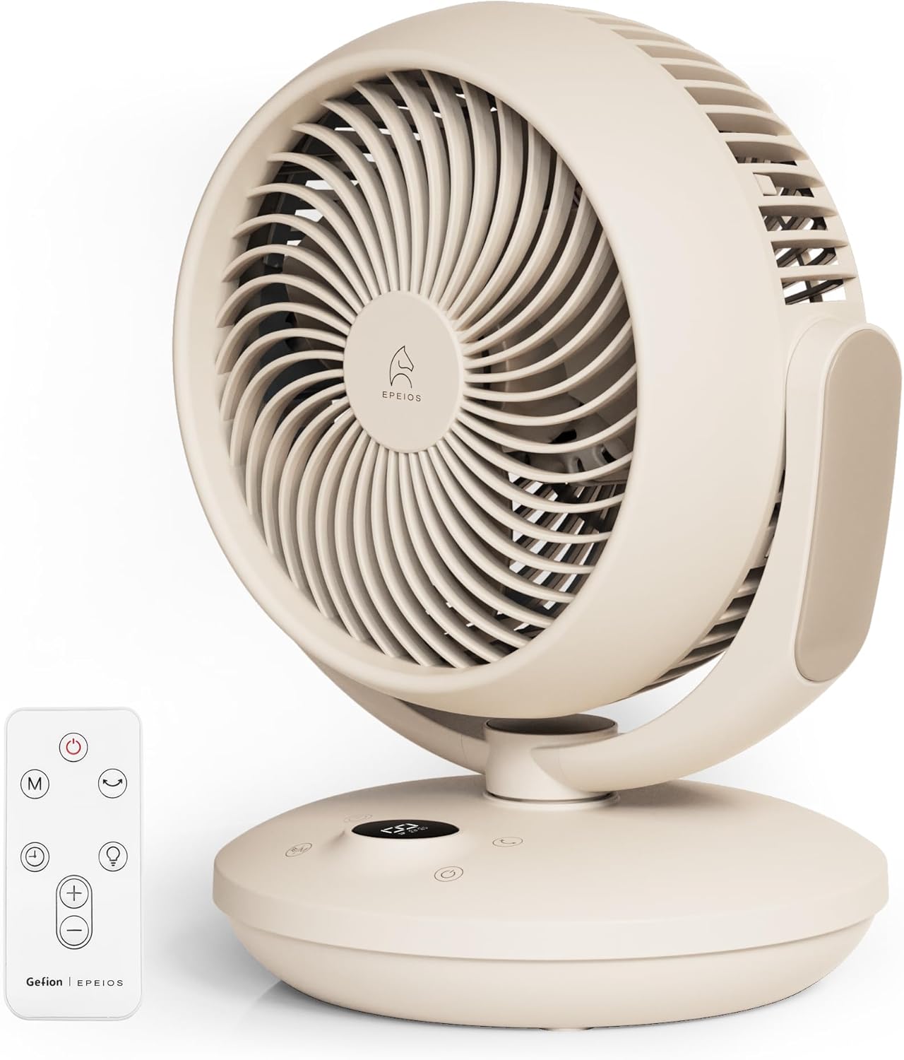 サーキュレーター 静音 省エネ 扇風機 【猛暑対策 360度8m強力送風】エペイオス卓上扇風機 DCモーター COCO 小型 上下左右首振り 分解洗える リモコン付き 節電 8段階風