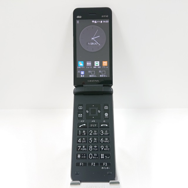 GRATINA KYF42 au ブラック 送料無料 本体 c09691 【中古】