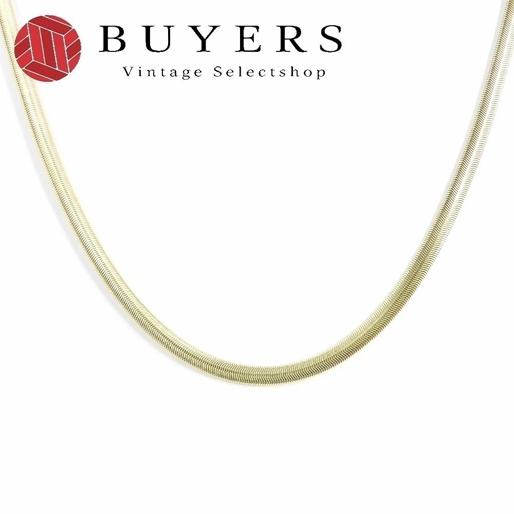 中古 ジバンシー ネックレス スネークチェーン ロング ゴールド アクセサリー GP メッキ 小物 レディース 女性 GIVENCHY necklace accessories