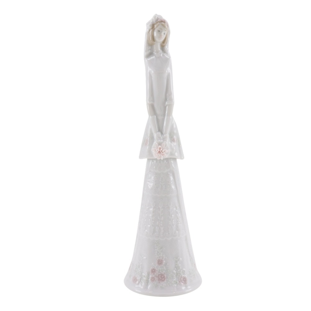 Lladro リヤドロ ブライダルベル 置物 オブジェ ポーセリン _ 中古品 A-ランク
