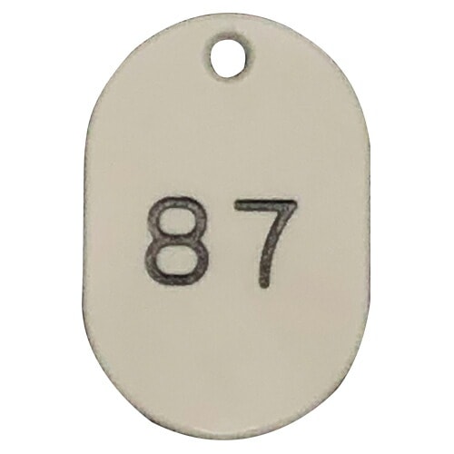 （まとめ買い）上山製作所 バイオプラ番号札 小 連番1100番 UP-NP31-W [x3]