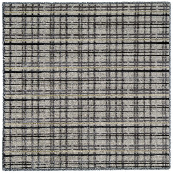 アレルブロック ラグ マット 約幅190×長さ190cm グレー ウール 日本製 スミノエ ミロワール 絨毯 リビング インテリア家具 27,199円