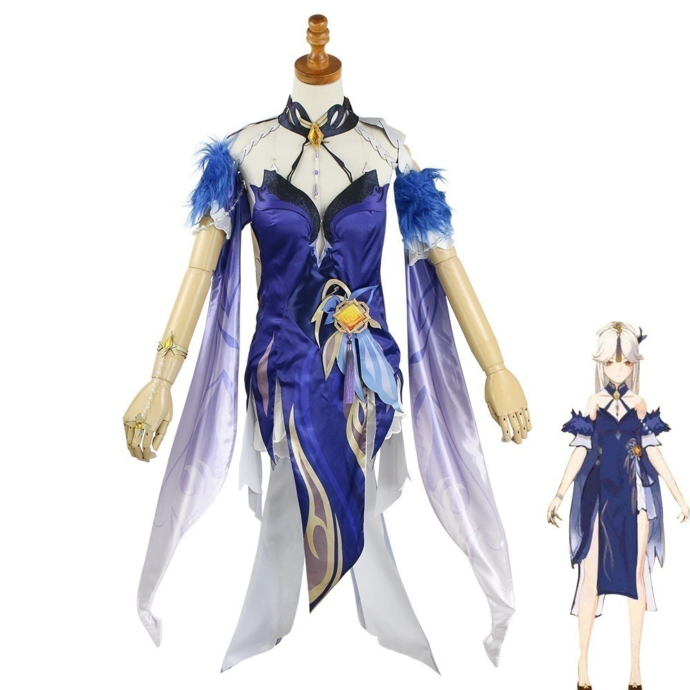 元神ゲーム凝光紗中幽蘭cos服同モデルのコスプレ