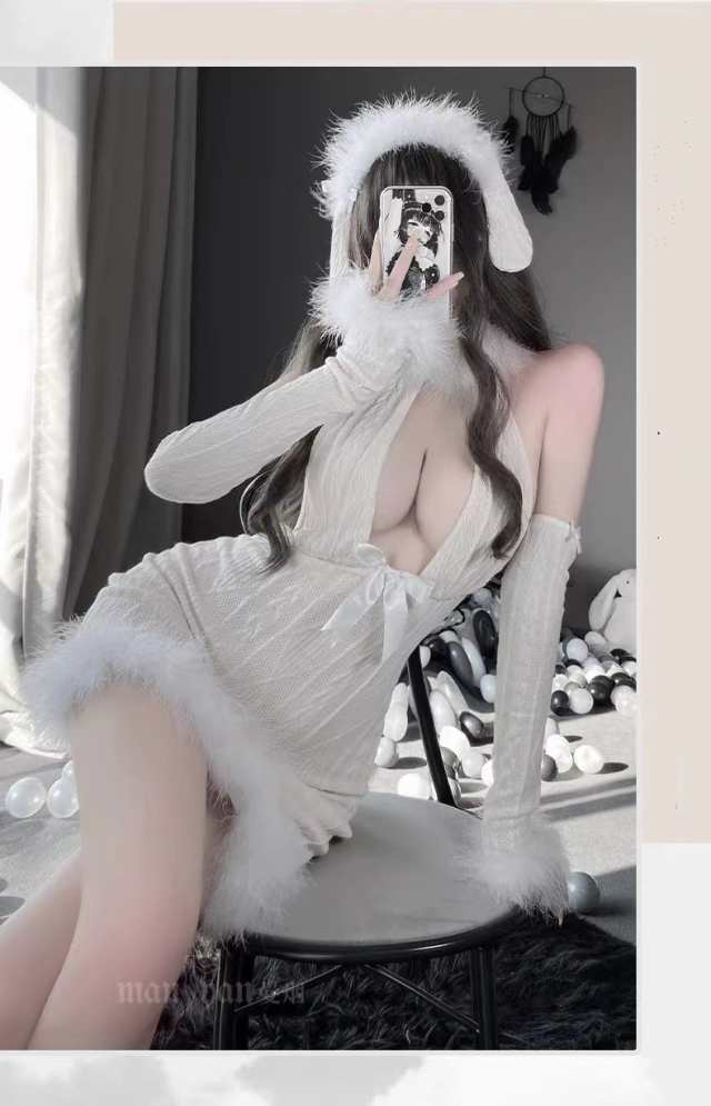 セーター セクシー コスプレ エロ 過激 エッチ 萌え ロリータ セーター ニット 編み上げ 背中 胸元 開き 可愛い ハイネック コスチューム メ ワンピース 衣装 トップス イベント パーティー