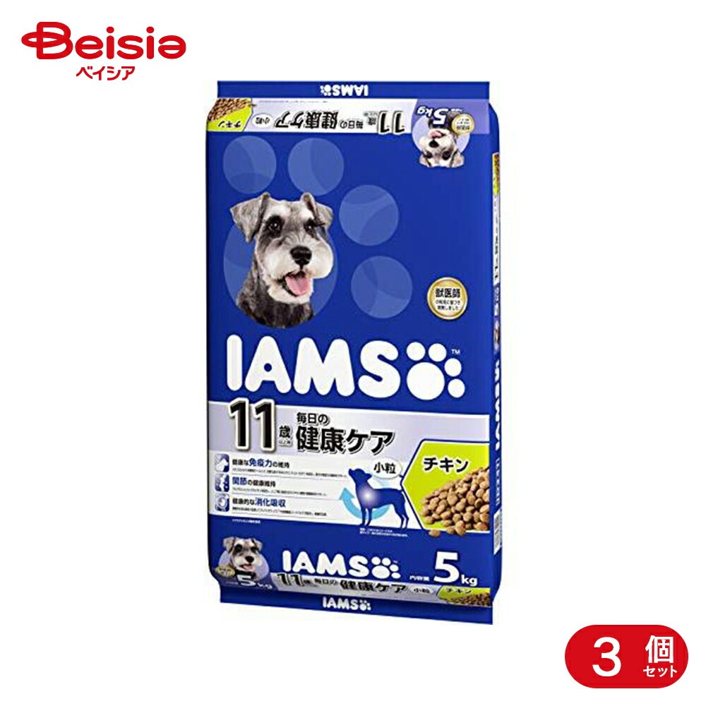 【ポイント10倍！4/1 18:00-4/30】アイムス マースジャパンリミテッド 11歳シニア犬チキン5Kg×3個 チキン シニア まとめ買い 業務用 ペット