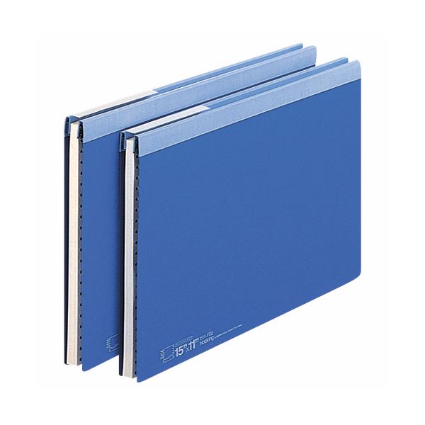 (まとめ) ライオン事務器 データファイルアンバーストタイプ レター式とじ具 Y13.5~15×T11 1000枚収容 青 1511-FD2 1冊 (×10セット)