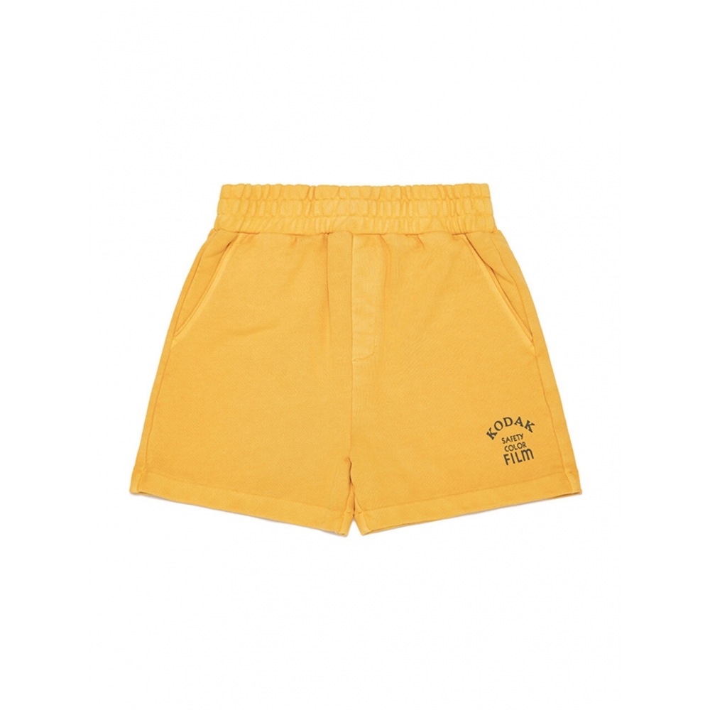 KODAK Apparel シネコダック ピグメントダイイング ツィリショーツ ウーマン MUSTARD