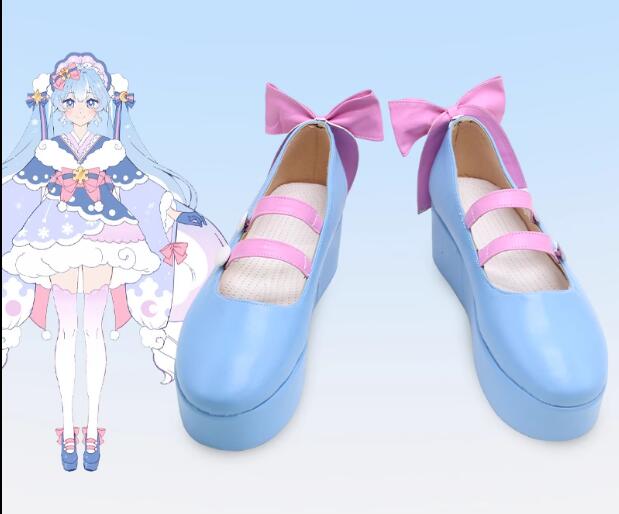 VOCALOID（ボーカロイド） 初音 ミク コスプレ靴 miku ブーツ コスチューム シューズ 道具小物 cos靴 仮装 変装期間限定30％