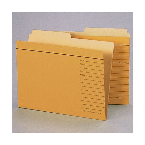 （まとめ）ライオン事務器 カットフォルダー A4判A4-2F-R-20P 1パック(20冊) (×3セット)