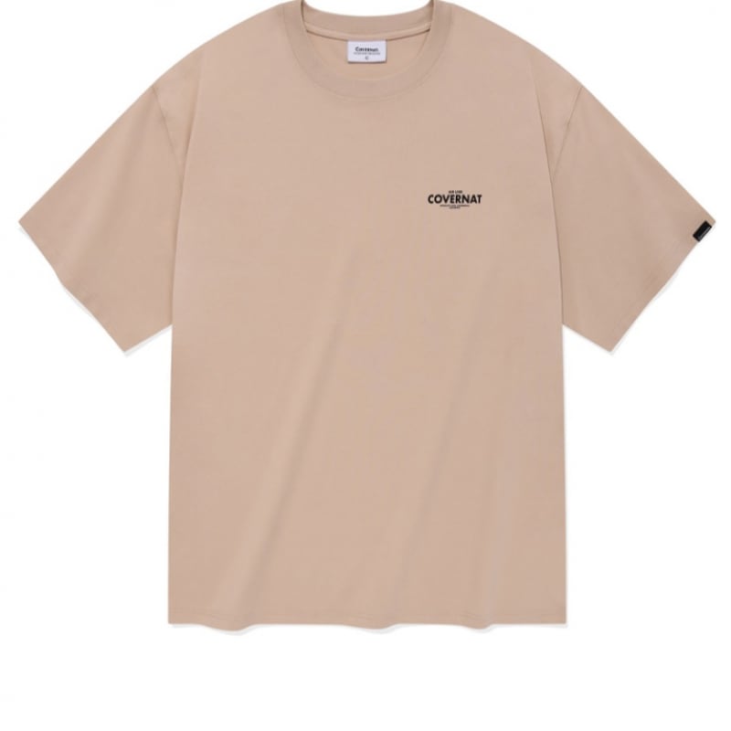 COVERNAT 패스포트 티셔츠 더스티 핑크