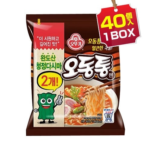 【まとめ買いがお得】 オドントン麺 1BOX=120g×40個入 辛口 韓国ラーメン インスタントラーメン 韓国食品