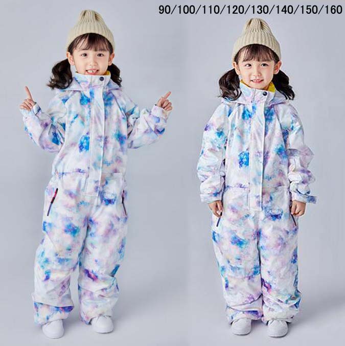 スノボーウェア ジュニア キッズスキーウェア 可愛い オールインワン スキーウェア こども用スキーウェア 雪遊び おしゃれ スノーボードウェア キッズ 連体 ウェア 激安 子供用 男の子 女の子 スノ 6,543円