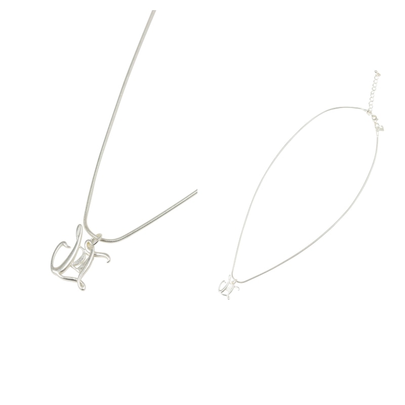 【LOW CLASSIC】 DOUBLE LC NECKLACE : SILVER 7,794円