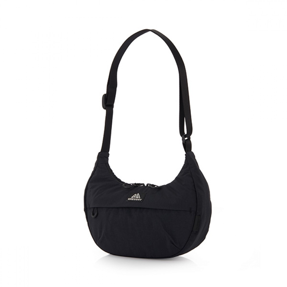 [グレゴリー] グレゴリーレジンハーフムーンショルダーバッグ S-EBONY BLACK