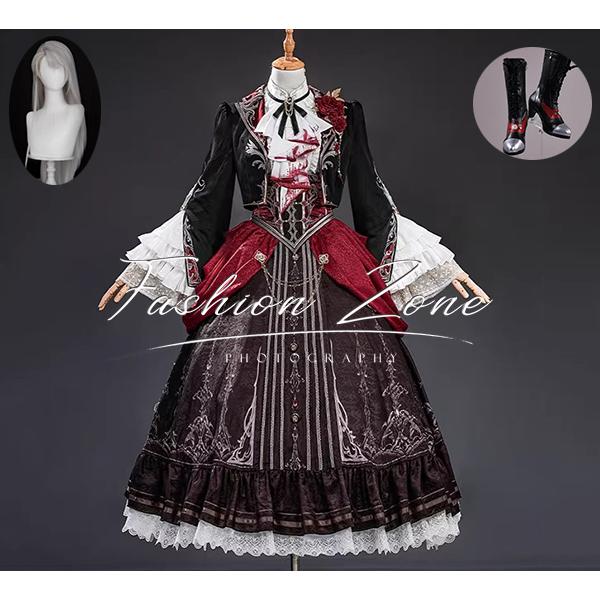 恋と深空 風 銀翼の悪魔 女主 主控 コスプレ衣装 ウィッグ 靴 cosplay ハロウィン 演出服 変装