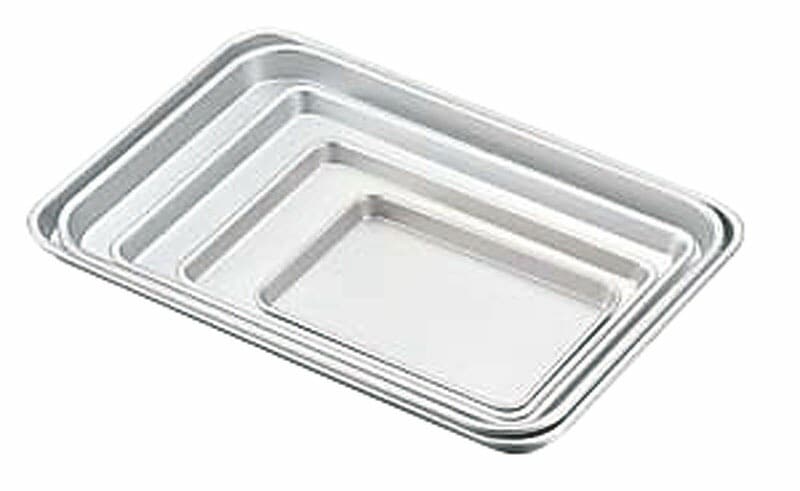 （まとめ買い）中尾アルミ製作所 アルマイトケーキバット 大 [x3]調理器具