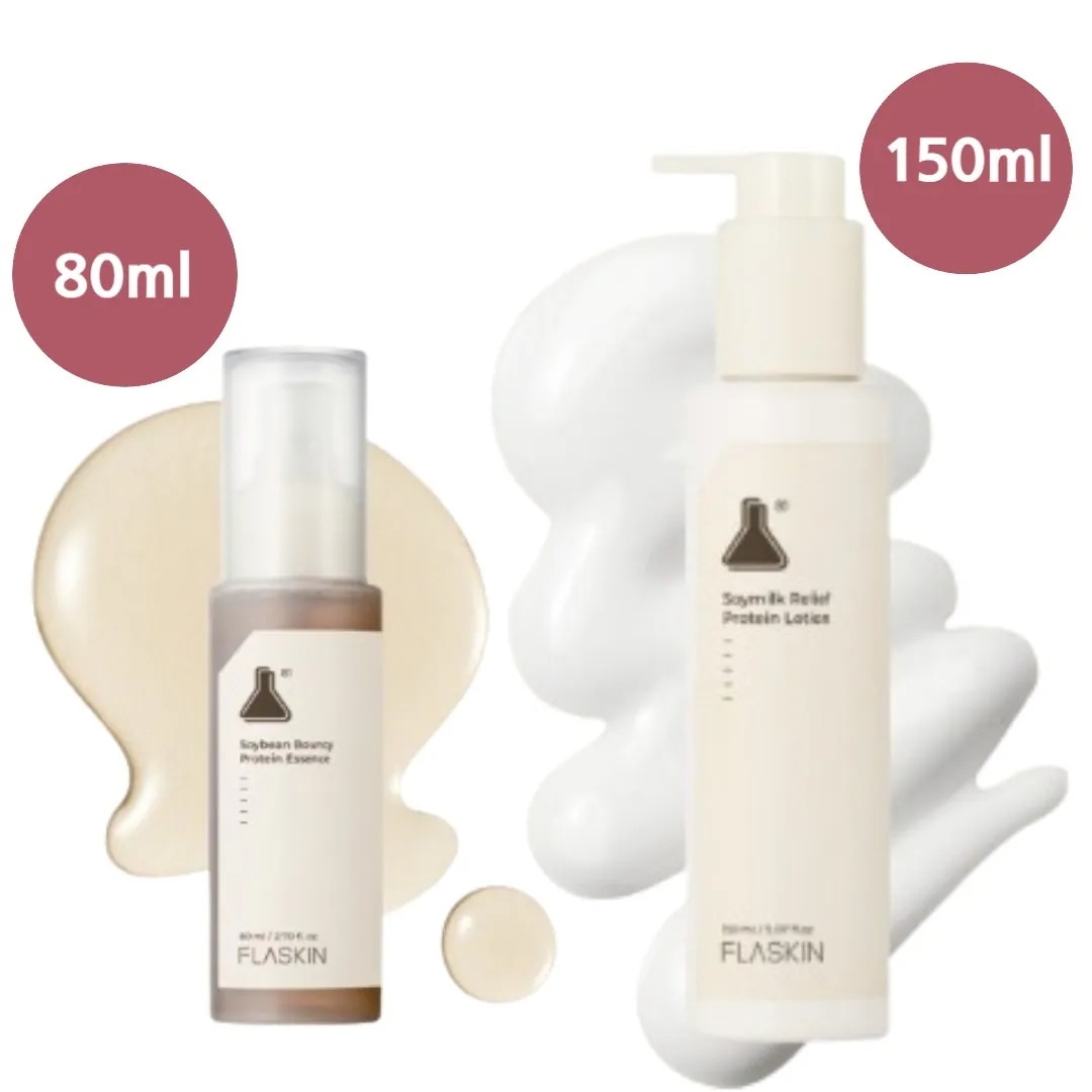 【正規品】発酵豆 バウンス タンパク質 エッセンス 80ml+純白豆乳タンパク質乳液 150m/低刺激/保湿/水分/韓国コスメ