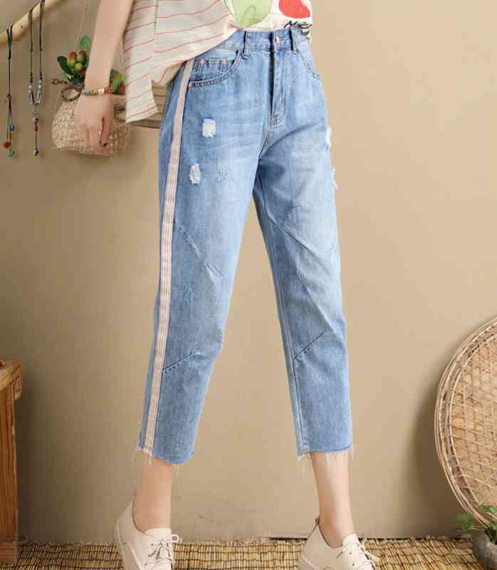 ジーンズ レディース ブランド 50代 ジーパン ダメージ ゆったり ストレッチ スキニー デニム ストレート スキニーパンツ ゴム スリム 40代 春 パンツ 冬 伸縮 デニムパンツ ファッション