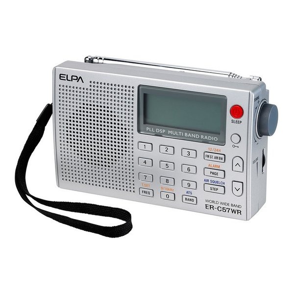 エアバンドも聞けるワールドラジオ FM/AM/短波/長波/エアバンド ER-C57WR