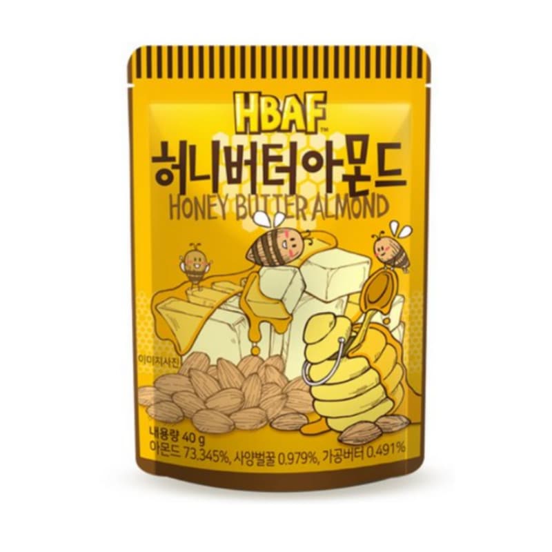 ハニーバターアーモンド 40g 18袋 ナッツおやつ 韓国土産