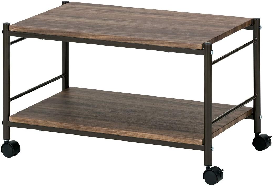 武田コーポレーション サイドテーブル ヴィンテージブラウン 65×45×38cm ヴィンテージ調 キャスター付 マルチテーブル T8-VCMT65BR