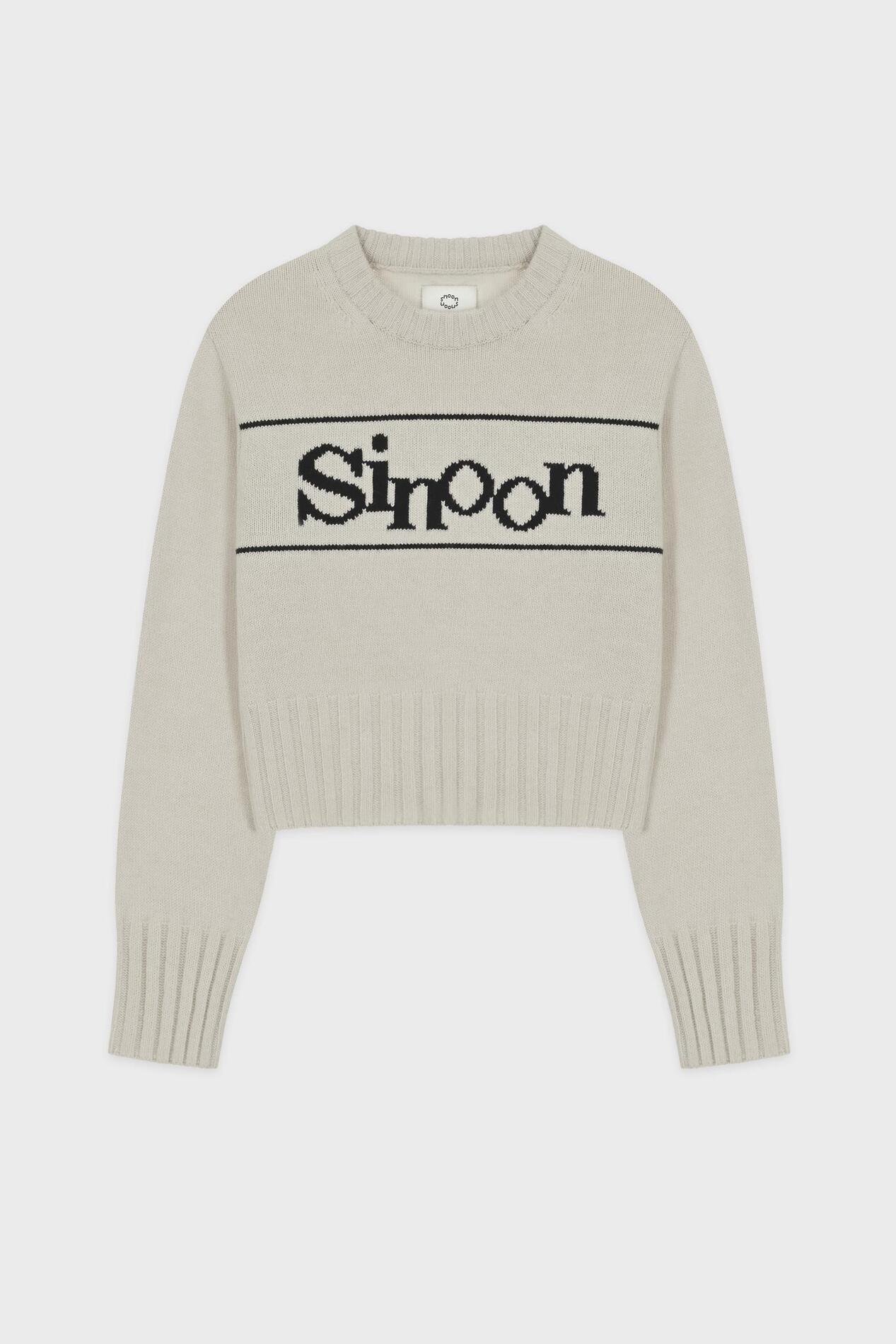 【AJO AJOBYAJO】Total Logo Cropped Sweater AJO AJOBYAJO (アジョ バイ アジョ) - トータルロゴクロップド