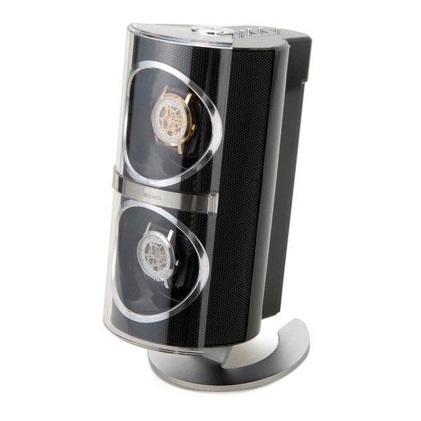 Royal hausen ロイヤルハウゼン ワインディングマシーン SR091BK 2本巻 メタリック ウォッチワインダー ブラック