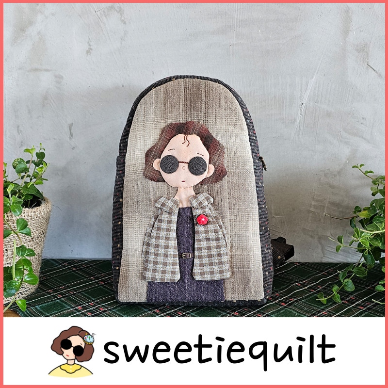 sweetiequilt／エマスリングバッグ／DIYキット／キルティング／キルティングパッケージ／
