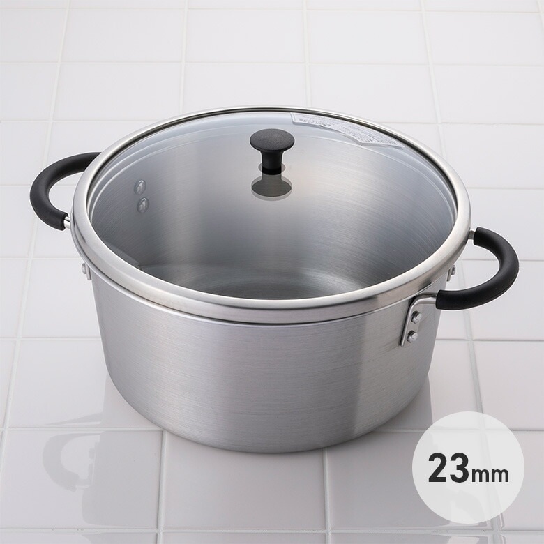 O.E.C. ミニマ 両手鍋 23cm #DY5212 IH対応 鍋 カレー シチュー 煮込み鍋 KAI キッチン 料理 調理道具
