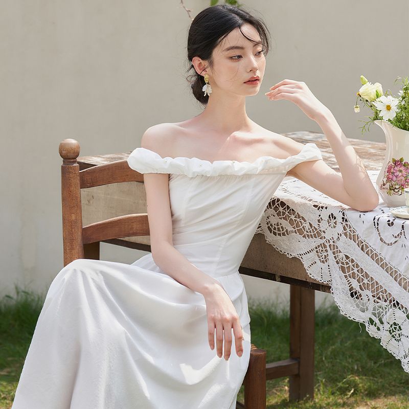 初恋センス織りワンピース女性2025春新作スリムワンピース襟半袖ワンピースドレス スーツ パーティードレス ウェディングドレス キャバドレス 結婚式 ドレス