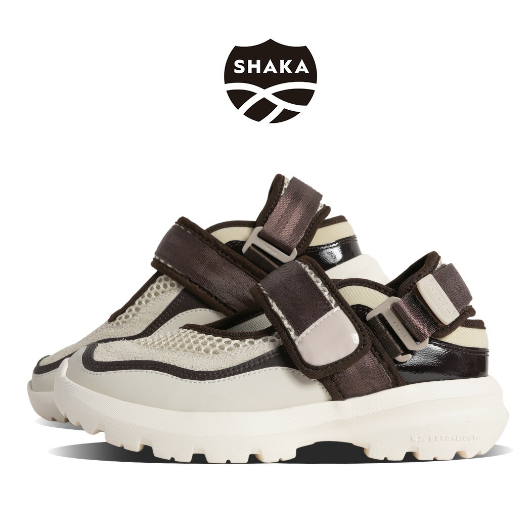 SHAKA シャカ GREAT JOURNEY EXR グレート ジャーニー スニーカー サンダル LINEN BROWN ( メッシュ スニサン 水陸両用 レディース メリージェーン SK-348L